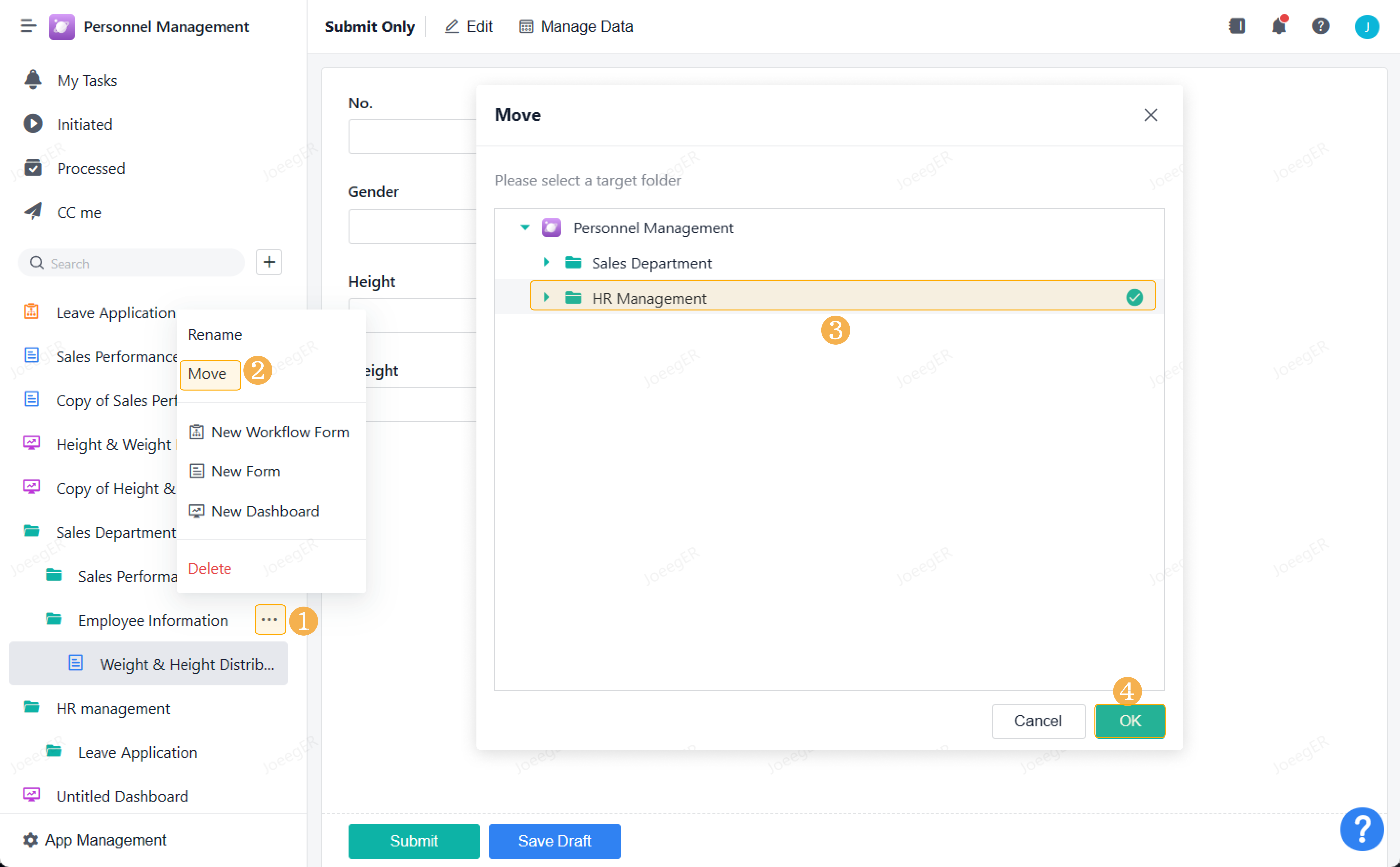 Basic Settings for Forms and Dashboards Jodoo Documents